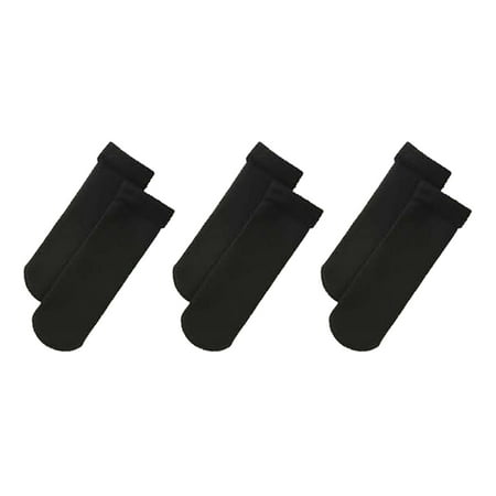 

3pairs Women Socks Solid Gift Winter Warm Casual Thicken Soft Adult Home Floor