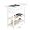 White, variant on End Table with Charging Station, Flip Top Side Table with USB Ports and Outlets, Sofa Couch Table Bedside Table for Living Room Bedroom, Narrow Nightstand with Storage Shelves for Small Space