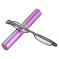 thumbnail image 1 of Gafas de lectura elegantes con marco de metal, ultrafinas, para hombres y mujeres, gafas de lectura portátiles, minigafas de lectura para presbicia con caja_ll_a05, B-rosa, resistencia 1,50, 1 of 5