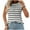 Black, variant on ABATAB Womens Short Sleeve Sweater Spring Summer Crewneck Striped Pullover Casual Fashion Cap Sleeve Knit Vest Tops Clothes