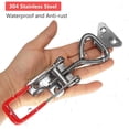 thumbnail image 6 of 4003 Toggle Latch Clamp 304 Stainless Steel Adjustable Draw Latch with Lock Hole, Heavy Duty Toggle Clamp for Tool Box, Smoker Lid, 6 of 7