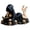 A, variant on Gothic Hooded Reader Figurine, 6 Inch Dark Academia Book Lover Statue, Witchy Dark Fantasy Desk Mantel Halloween Year-Round Shelf Decor Ornament