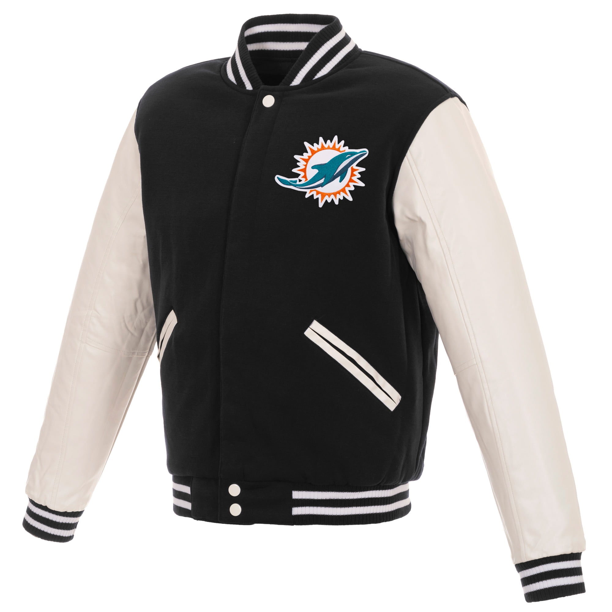 Men's NFL Pro Line by Fanatics Branded Black/White Miami Dolphins