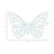 thumbnail image 3 of Figura Decorativa Geométrica Mexicano Ch MARIPOSA CH, 3 of 3
