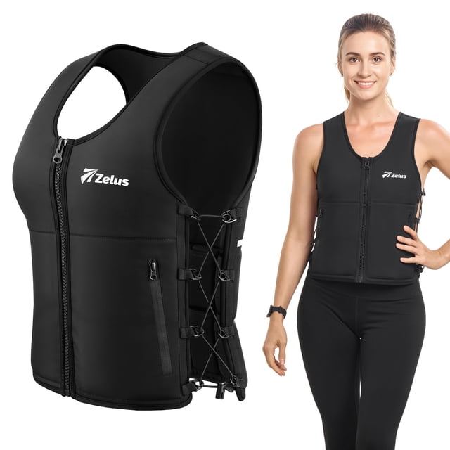 Chaleco pesado ZELUS Z-Fit para mujer, 4,5 kg, ajustable, 10 libras