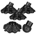 thumbnail image 6 of FESTFENDS Outdoor Chair Leg Caps 4Pcs Wear-resistant Black Plastic for Indoor Use, 6 of 8