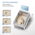 thumbnail image 2 of Small Stainless Steel Cat Litter Box for Kittens and Small Cats, 2 Pack, 2 of 6