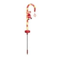 thumbnail image 4 of 1 PCS Solar Christmas Lights Outdoor, 28 Inch Candy Cane Solar Powered Waterproof Christmas Lights with Santa Claus and Star,Outdoor Christmas Decorations for Yard Front Patio Decor Garden, 4 of 5