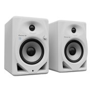 Pioneer DJ DM-50D-BT-W 5 White Bluetooth Desktop Monitor System with Monitor Stands Package