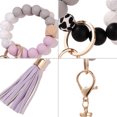 thumbnail image 3 of Pulsera de cuentas de silicona Dinheiro, colgante de llavero, 3 of 5