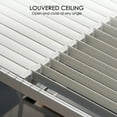 thumbnail image 5 of Kozyard Elizabeth Outdoor Louvered Pergola Sun Shade Aluminum Pergola Rainproof Gazebo with Adjustable Roof for Outdoor Deck Patio Garden Yard (12' x 14'), 5 of 7