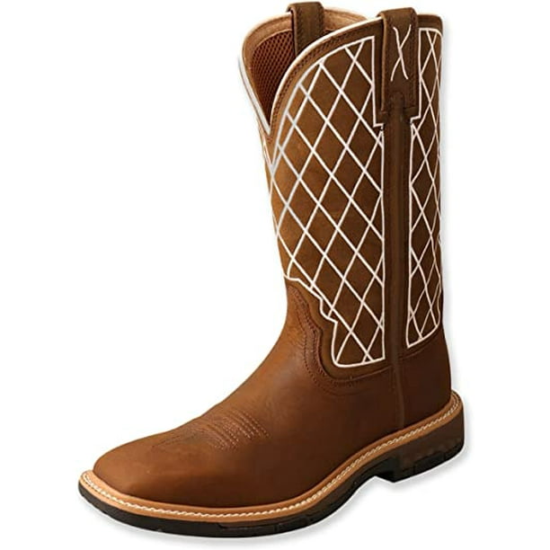 Twisted X Women’s 11” Pull On Work Boot Mud Boots Designed with FullGrain Leather Vamp and