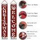 thumbnail image 3 of Banner navideño Vhermosa guirnalda navideña a cuadros estilo búfalo para porche, 3 of 5