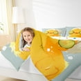 thumbnail image 4 of Manfei Cartoon Yellow Duck 3-Piece Full Size Comforter Sets for Teens Kids Children,Kawaii Bathing Animal Bedding Comforter Set,Cute Pets Lightweight Bedding Sets,Ultra Soft Home Decor, 4 of 8