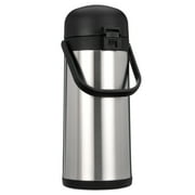 Vondior Thermal Airpot Coffee & Tea Beverage Urn, Silver, Large, 102 oz