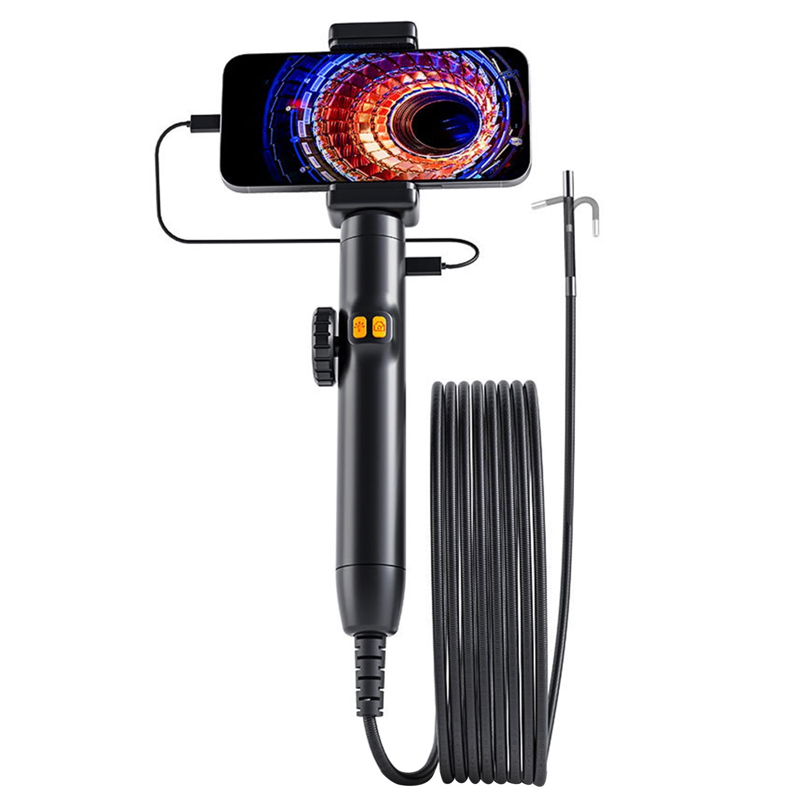 1080P Flexible Snake Endoscope Camera Waterproof Articulating Borescope Camera with Light Endoscope Inspection Camera