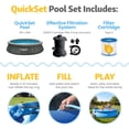 thumbnail image 3 of Funsicle 12' x 36" QuickSet Inflatable Ring Top Outdoor Above Ground Pool with Pump, 3 of 6