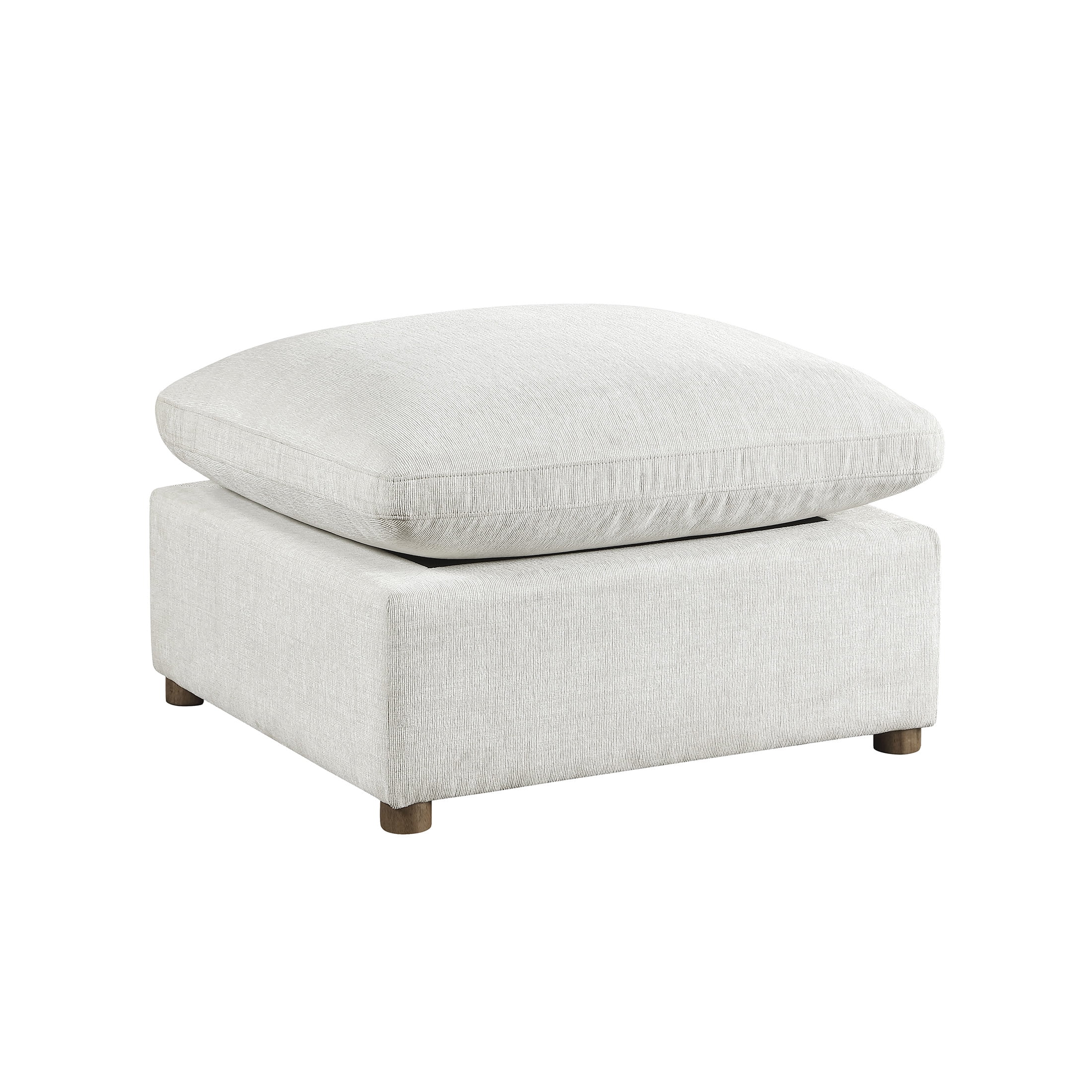 OakvillePark Velmont Chenille Ottoman, Beige