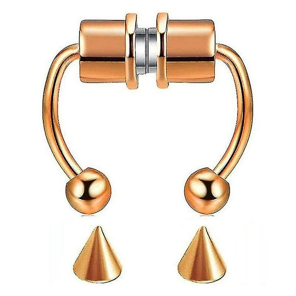 Fake Nose Ring Hoop Magnetic Reusable Septum Stainless Steel Nose Ring