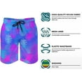 thumbnail image 6 of Men's Animal-Leopard-Print Swim Trunks Quick Dry Bathing Suit Casual Swimsuit Cool Swim Shorts S-3XL, 6 of 7