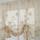 thumbnail image 4 of Voile bordado para cocina, cortina para atar flores (80*120cm), cortinas para atar, bordado, 4 of 5