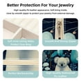 thumbnail image 3 of Koala Travel Portable Square Jewelry Stand, Earring Organizer, Ring Storage, Necklace Holder, Bracelet Stand - Suitable for Girls and Women, Travel Organizer Jewelry Boxes, 3 of 6