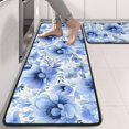 thumbnail image 2 of Kitchen Rugs Sets Of 2,Pioneer Flower Floral Print Pattern Anti Fatigue Kitchen Mat Rugs Non Slip Washable,Decorative Kitchen Floor Mats for Kitchen,Sink,Laundry,17"x47"+17"x47", 2 of 5
