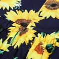 thumbnail image 7 of Celivon Elegant Dresses For Girls Toddler Kids Floral Sunlowers Long Sleeves Beach Princess Vintage Fashionable,4-10Y, 7 of 7