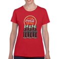 thumbnail image 2 of Officially Licensed Coca-Cola Ice Cold Bottles Vintage Logo Women's T-shirt, 2 of 3