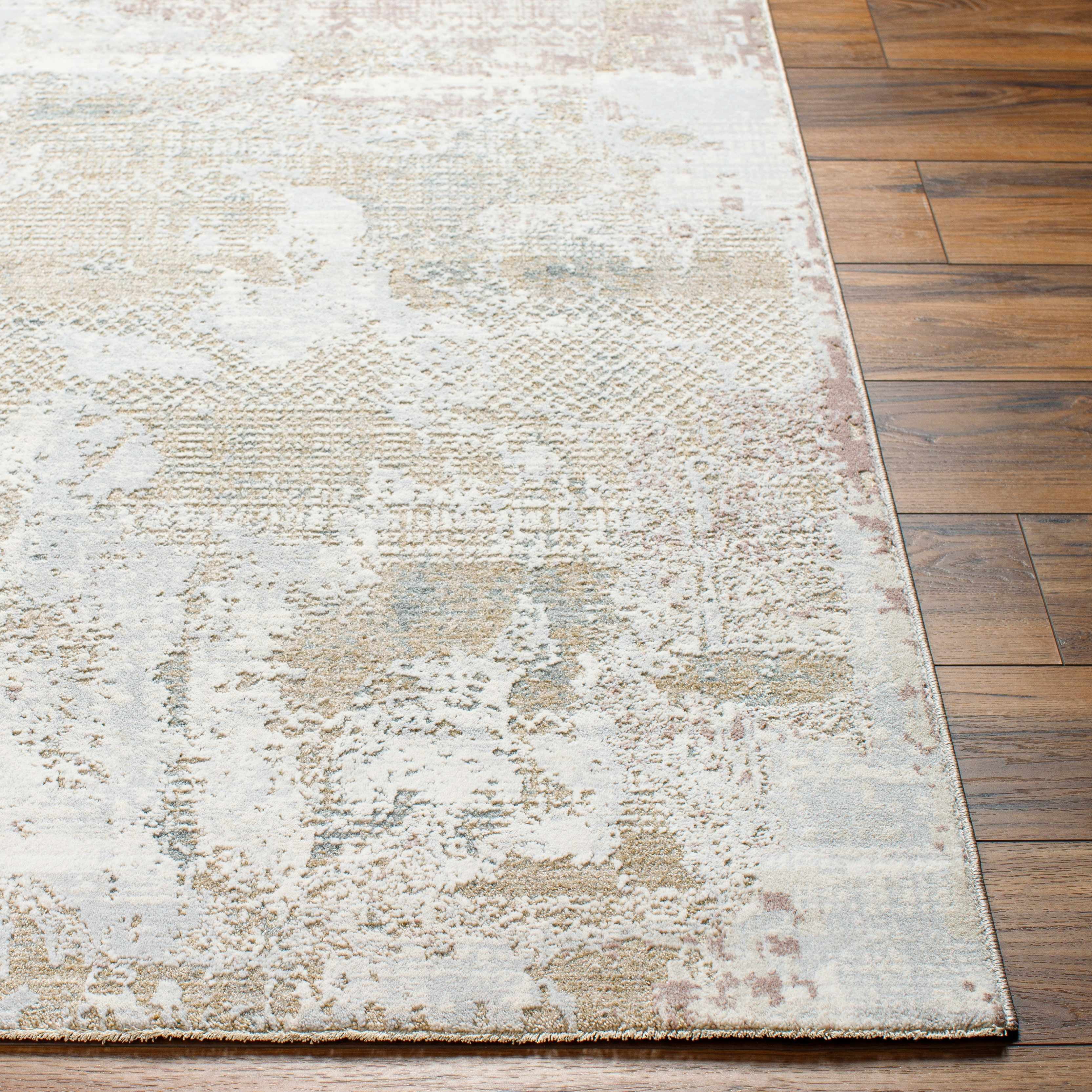 Hauteloom Hanae Hallway, Kitchen Runner Rug - Beige, Brown, Gray - 2'7" x 10'