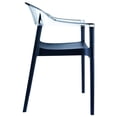 thumbnail image 4 of Compamia Carmen Patio Dining Chair with Black Seat in Clear, 4 of 7