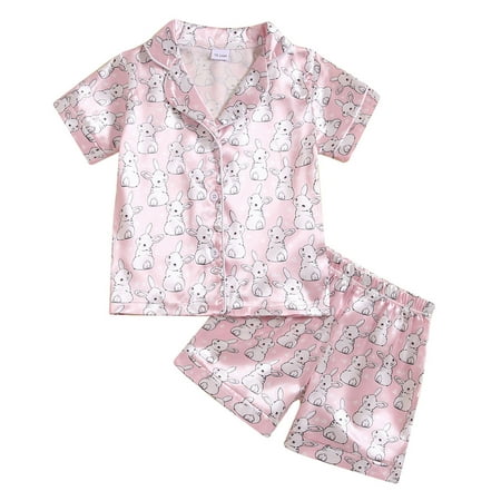 

Icvfdpl Kid s Outfits Short Sleeve Prints T Shirt Tops 2 Piece Set Outfits Clothes For Holiday Travel