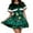 Green, variant on Christmas Costumes for Women Elegant For Holiday Party Masquerade Performance Festive Green Attire Christmas Dress