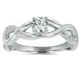 thumbnail image 1 of 1/2Ct Vintage Infinity Diamond Engagement Ring 14K White Gold, 1 of 4