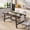 Dark Birch, variant on Industrial Dining Table for 4-6 People, 63" Long Wooden Kitchen Table with Sturdy Metal Frame & Birch Finish, Seats 4 Rectangular Counter for Dinner, Kitchen, Dining Room-Dark Rustic Birch