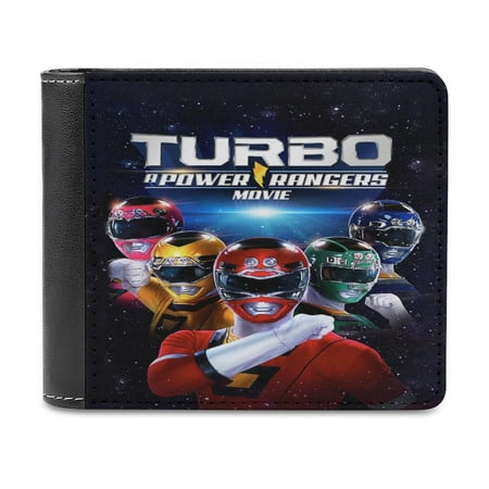 Power Rangers Wallet for Men Bifold Wallets Leather Purse Clutch Card Holders Travel Wallet Thin Money Bag Cash Case Coin Purse