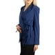 thumbnail image 2 of Jess por Meiko Chaquetas de Mujer de Manga Larga con Solapa Notch Doble Cierre Envoltura Blazer de Oficina S Azul Marino, 2 of 6