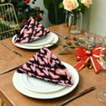 thumbnail image 3 of GZHJMY Valentine's Day Black Pink Red Heart Cloth Napkin Kitchen Dining Table Every Day Use Collection Festive Holiday Spring Mother's Day Romantic Gift 1 Pack 20" × 20", 3 of 6