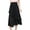Black, variant on Vedolay Midi Skirt Skirt for Women Summer Casual Flowy Ruffled Hemline Long Skirt,Black XXL