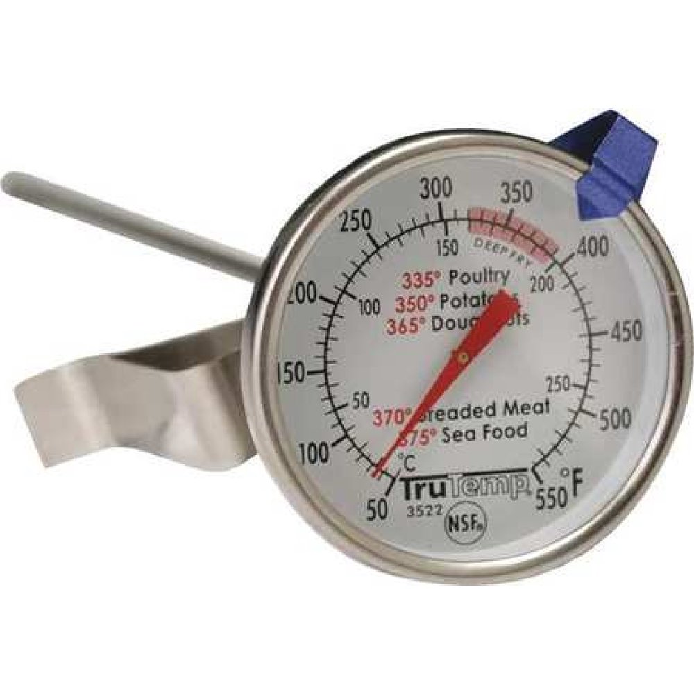 TAYLOR 3522 12" Analog Deep Fry Thermometer with 50 to 550 (F