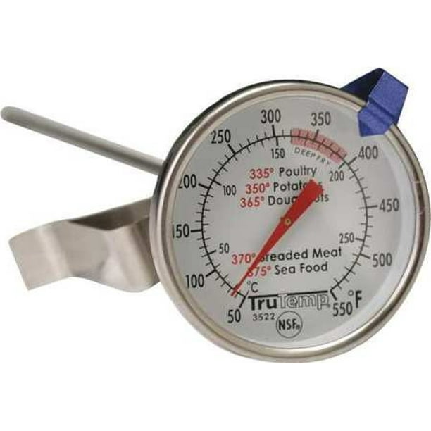 TAYLOR 3522 12" Analog Deep Fry Thermometer with 50 to 550 (F