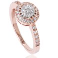 thumbnail image 1 of Bague en Diamant Grappe 1/2 Ct en Or Rose 14 K, 1 of 3