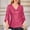Pink#2, variant on Viikei Plus Size Tops Long Sleeve,Women's Plus-Size V-neck Sequined 3/4t Sleeve Solid Color Casual Tops Pink XL