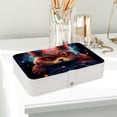 thumbnail image 6 of Animal Portable PU Leather Jewelry Organizer Stand Display Case Earring Organizer with Removable Compartment, 6 of 6