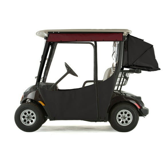 Yamaha Drive 2 Golf Cart PRO-TOURING Sunbrella Track Enclosure - Black