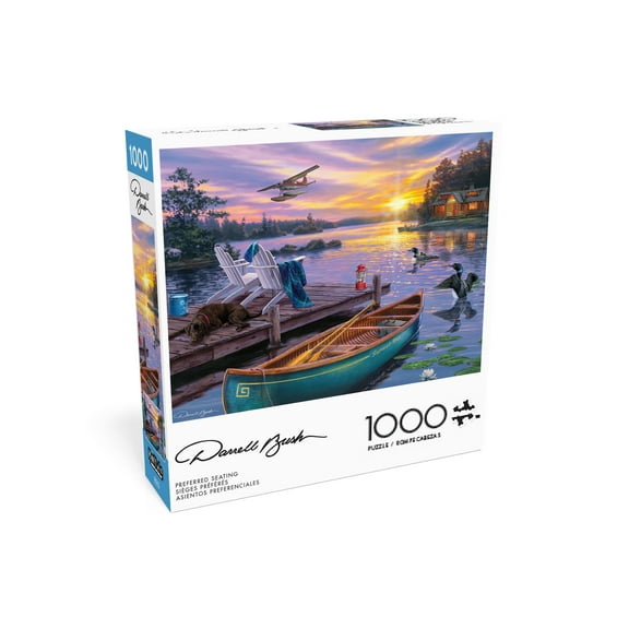 Buffalo Games Preferred Seating 1000-Piece 26.75 x 19.75-inch Interlocking Jigsaw Puzzle for Adults Ages 14 