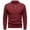 Red, variant on Men's Crew Neck Sweater Half Button Quarter Button Henley Stretch Knit Pullover Solid Color Long Sleeve Casual Soft Fall Winter Everyday Top
