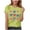 Green, variant on ZhuoLiL Toddler Girls Shirts Size 4T Girls' Printed Short Sleeve T-Shirt - Round Neck Summer Top