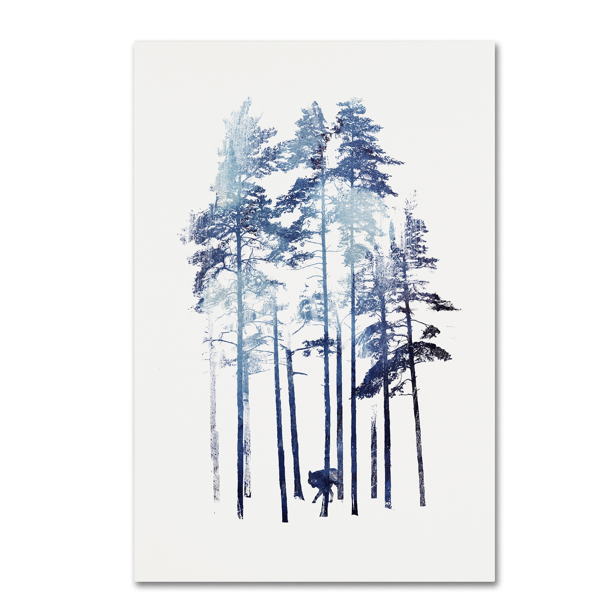 Trademark Fine Art 'Winter Wolf' Canvas Art by Robert Farkas