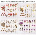 thumbnail image 2 of Pressed Flower Themed Stickers Set (320 Pieces) Dried Flowers Resin Stickers Decals Floral Botanical Journaling Stickers for Scrapbook Supplies Junk J, 2 of 2